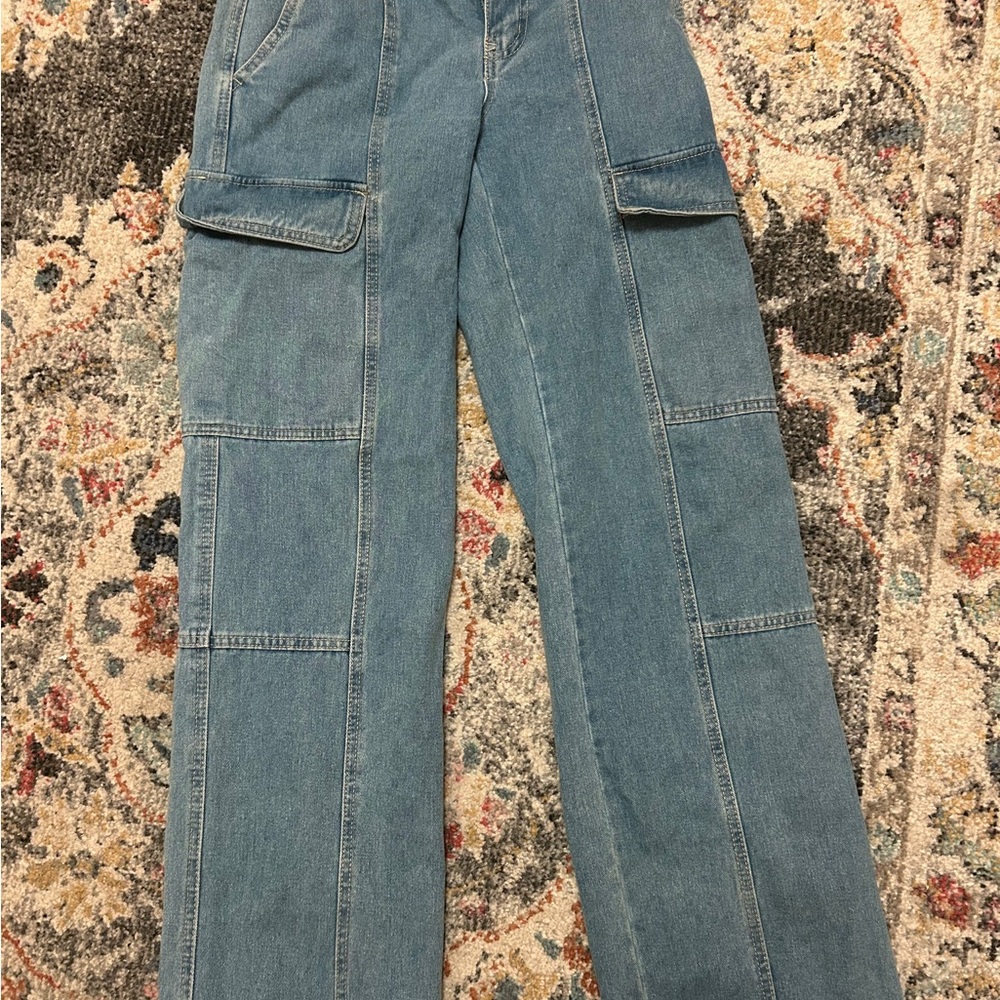 Blue Cargo Jeans